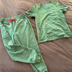 Figs Olive Green Scrub Pants